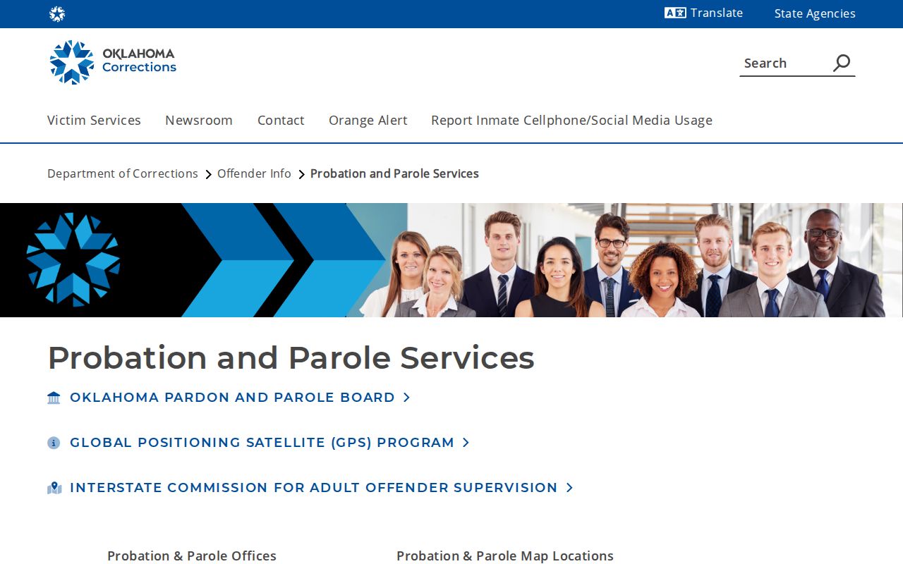 Carter County post-release supervision office listing from ODOC